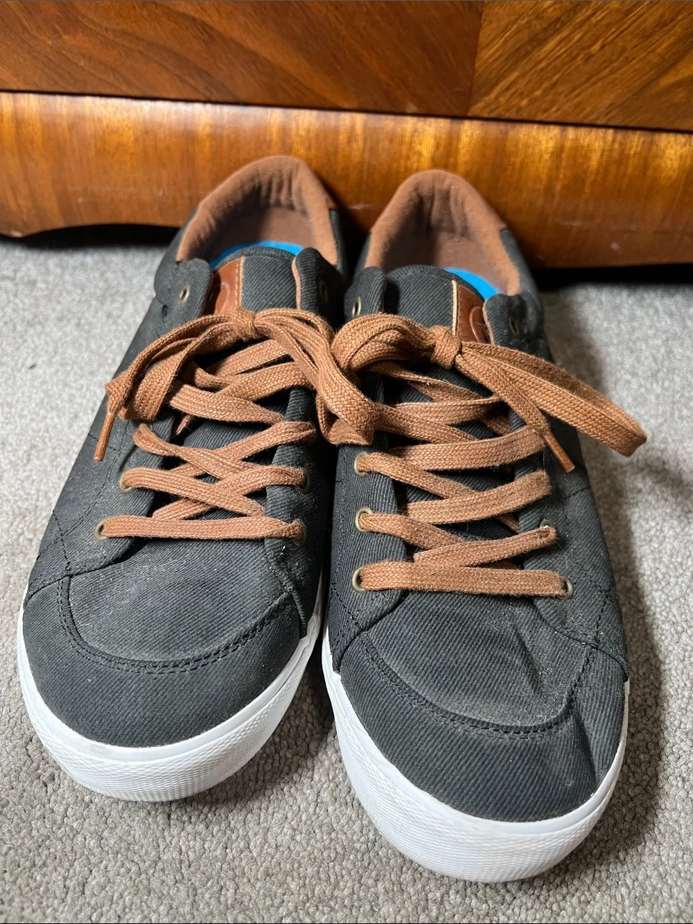 Kustom Mens Travelite Sneakers Shoes Low Top Lace Up size 10